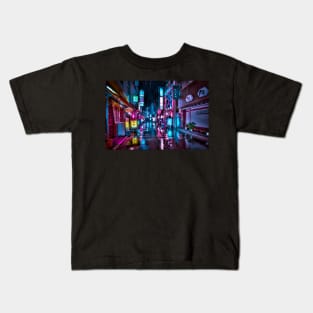 Tokyo at Night - Shimbashi Kids T-Shirt